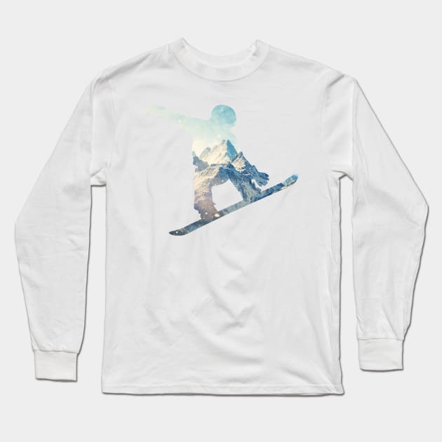 Snowboard 8 Long Sleeve T-Shirt by nuijten